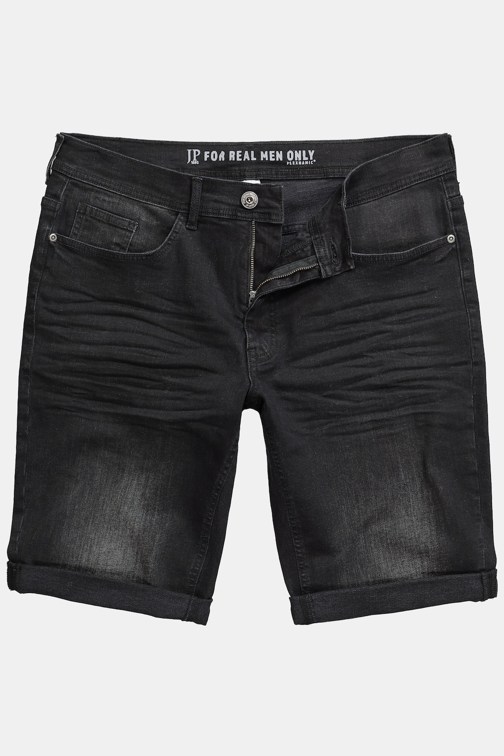 Große Größen Jeansbermuda FLEXNAMIC®, Herren, schwarz, Größe: 58, Baumwolle, JP1880