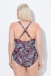 Maillot de bain à bonnets souples et armatures. Motif jungle. Matière recyclée