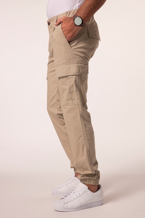 Pantaloni cargo JP1880 in ripstop leggero con taglio dritto e tante tasche, fino alla tg. 72