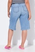 Bermudas de mezcla de lino, pernera ancha, cintura elástica