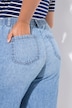 Bermudas de mezcla de lino, pernera ancha, cintura elástica