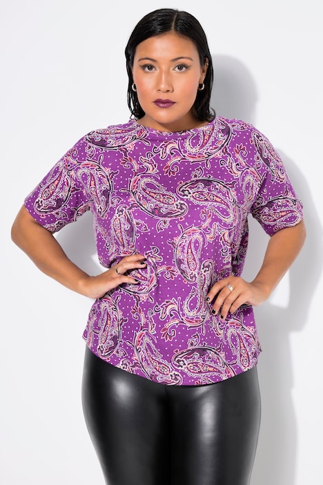 T-Shirt, oversized, Paisley-Print