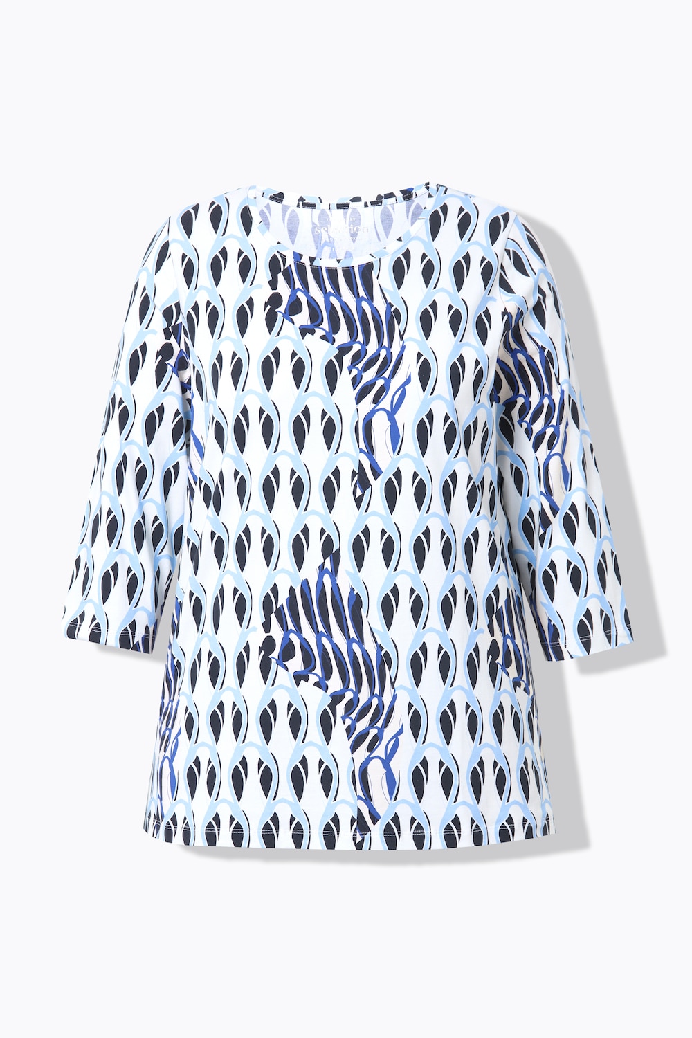 Stora storlekar Shirt, Dam, vit, storlek: 42/44, Bomull, Ulla Popken