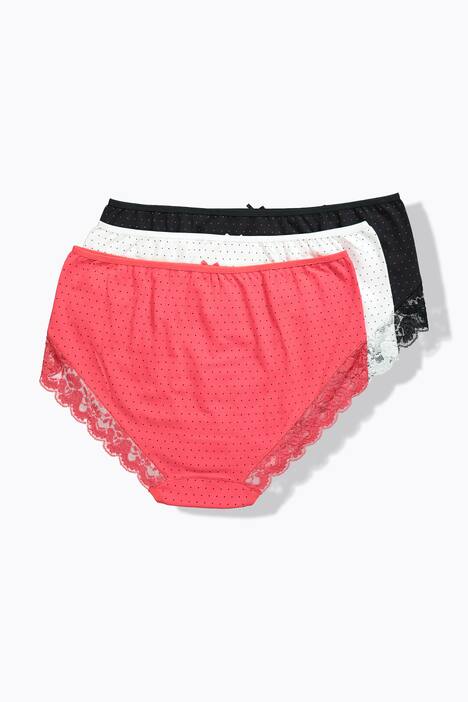 Kantoorslips, set van 3, kanten randen, voor lang zitten