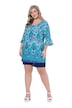 Tunika, A střih, plošný potisk, 3/4 rukávy