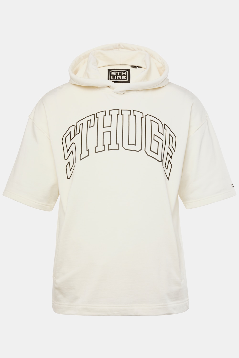 STHUGE Hoodie, Halbarm, Brustprint, bis 8 XL