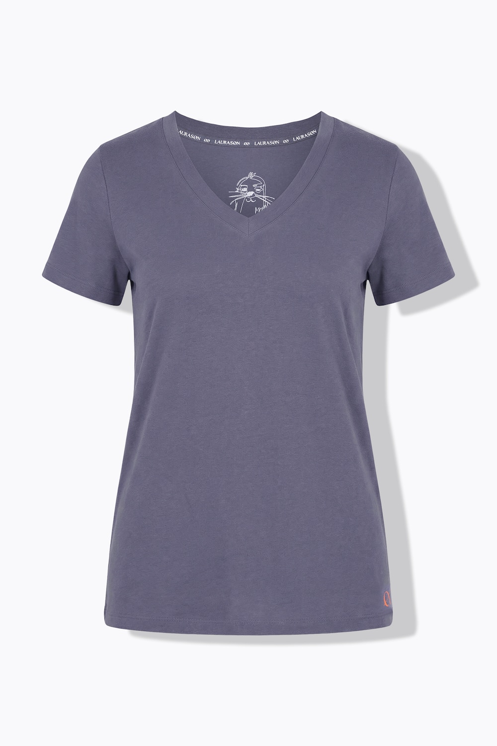 Stora storlekar T-shirt, Dam, brun, storlek: 48/50, Bomull, LAURASON