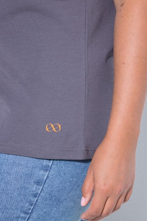 T-shirt, V-hals, halflange mouw, OEKO-TEX Made in Green