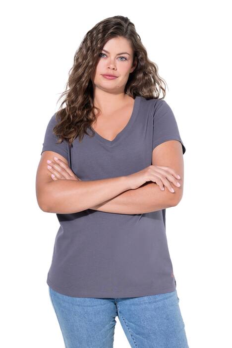 Tričko, výstřih do V, krátké rukávy, OEKO-TEX Made in Green