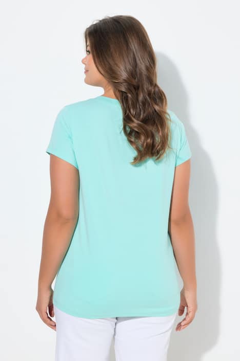 T-Shirt, V-Ausschnitt, 1/2 Arm, OEKO-TEX Made in Green