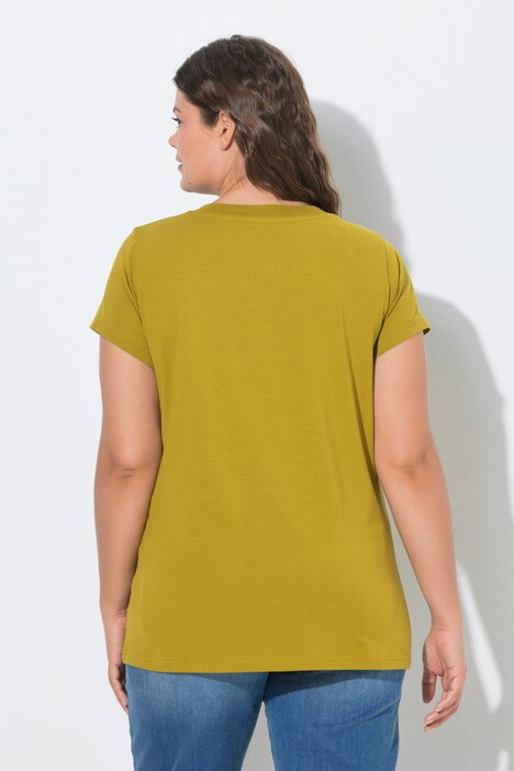 T-shirt, dekolt w serek, rękaw 1/2, OEKO-TEX Made in Green