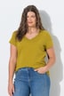 T-shirt, dekolt w serek, rękaw 1/2, OEKO-TEX Made in Green