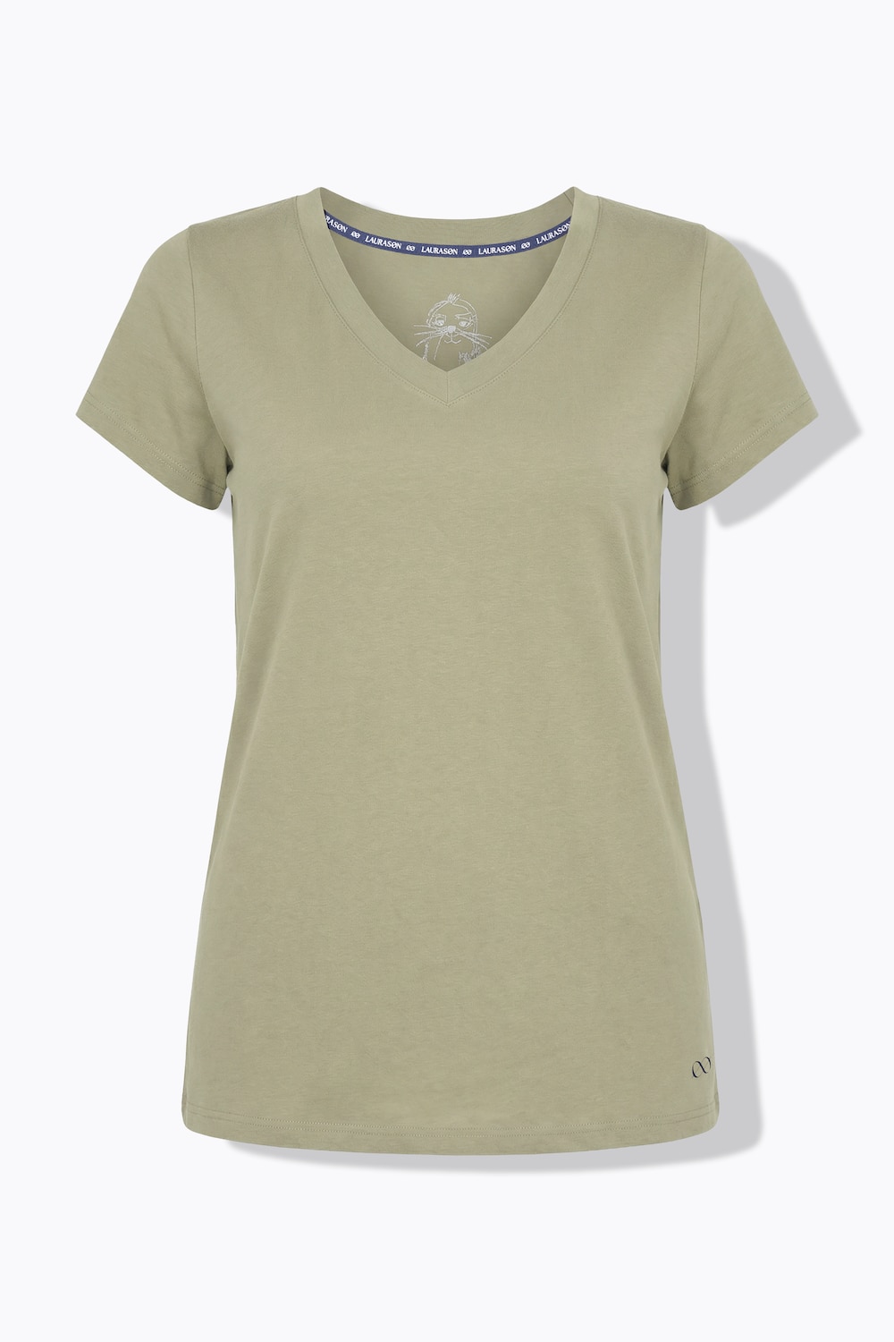 Stora storlekar T-shirt, Dam, brun, storlek: 52/54, Bomull, LAURASON