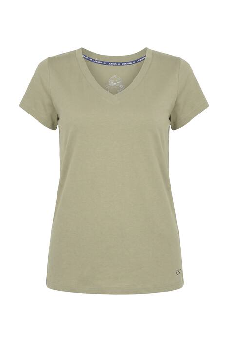 Tričko, výstřih do V, krátké rukávy, OEKO-TEX Made in Green