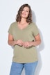 T-shirt, V-hals, halflange mouw, OEKO-TEX Made in Green