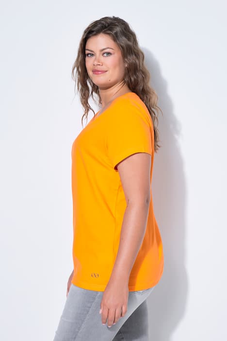 T-shirt, V-hals, halflange mouw, OEKO-TEX Made in Green