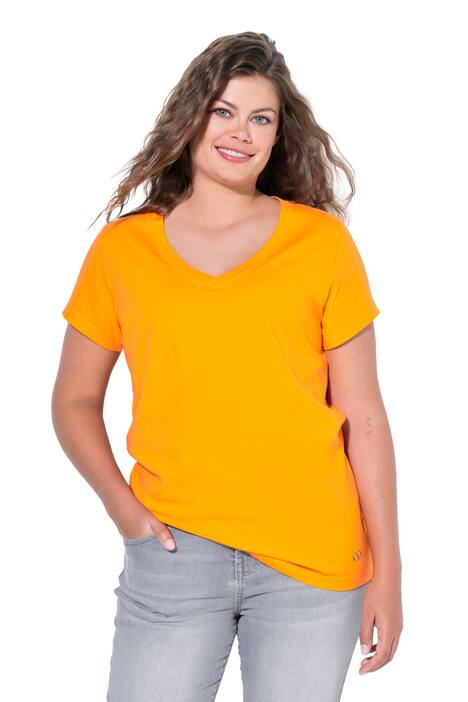 Tričko, výstřih do V, krátké rukávy, OEKO-TEX Made in Green