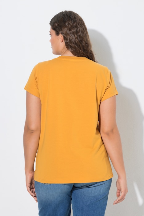 T-shirt, dekolt w serek, rękaw 1/2, OEKO-TEX Made in Green
