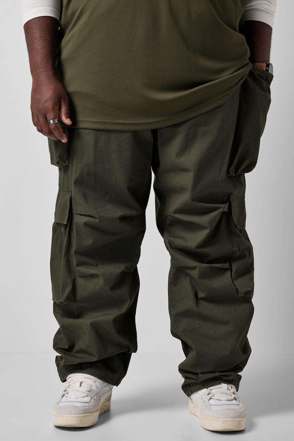 cargobroek, baggy fit, elastische tailleband, tot 72