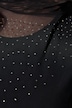 Bluse, oversized, net, glittersten, top