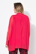 Bluse, oversized, net, glittersten, top