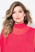 Bluse, oversized, net, glittersten, top
