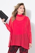 Bluse, oversized, net, glittersten, top