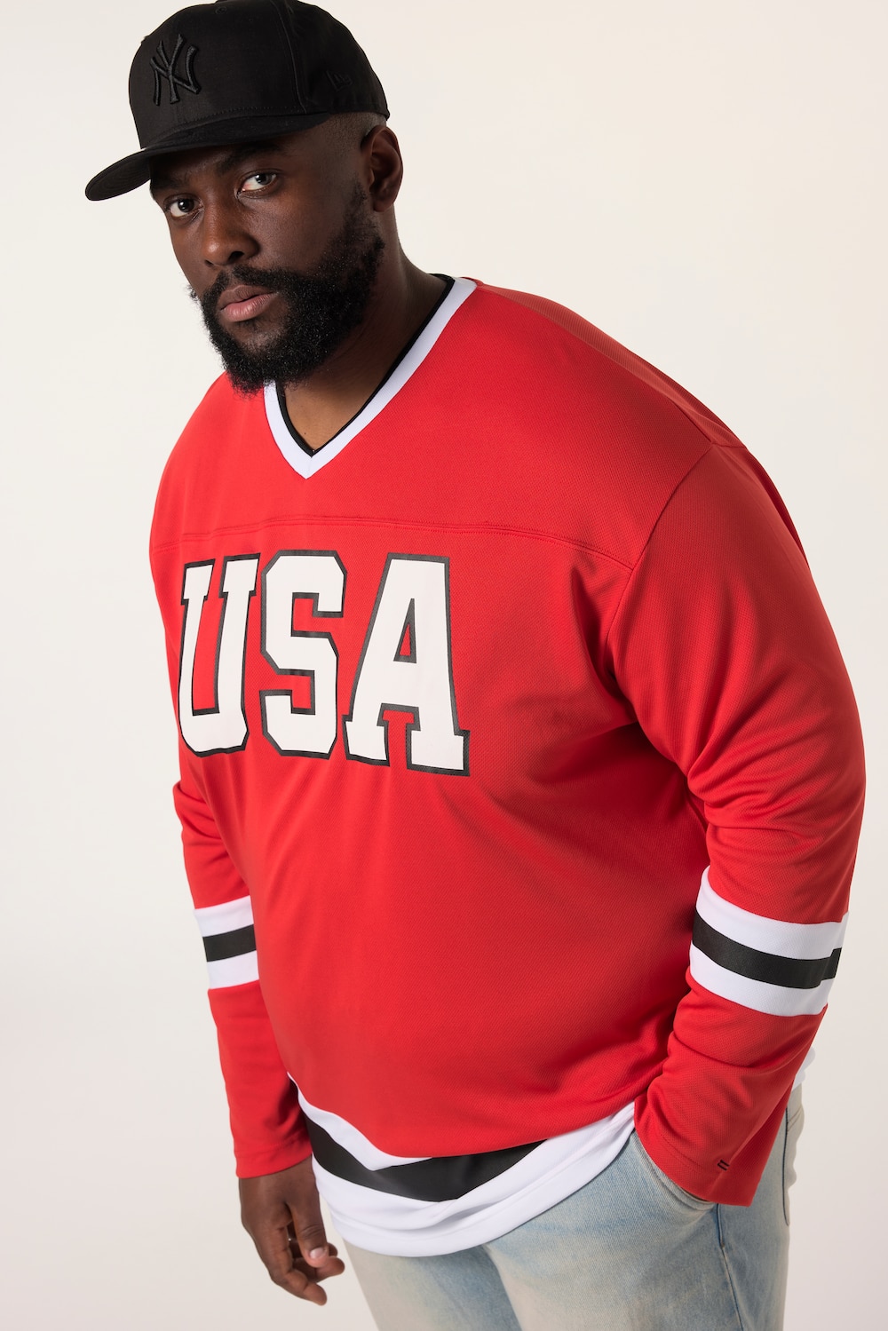 STHUGE Langarm-Trikot, oversized, Prints, bis 8 XL