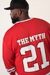 STHUGE langærmet jersey, oversized, print, op til str. 8XL