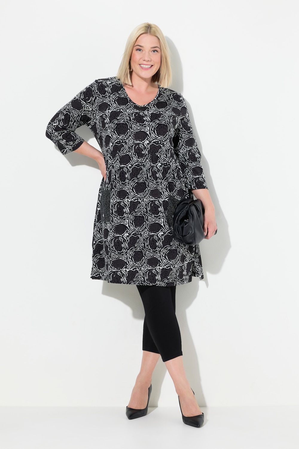 Große Größen Longshirt, Damen, weiß, Größe: 50/52, Baumwolle, Ulla Popken