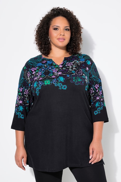 Placement Print Cotton Tunic