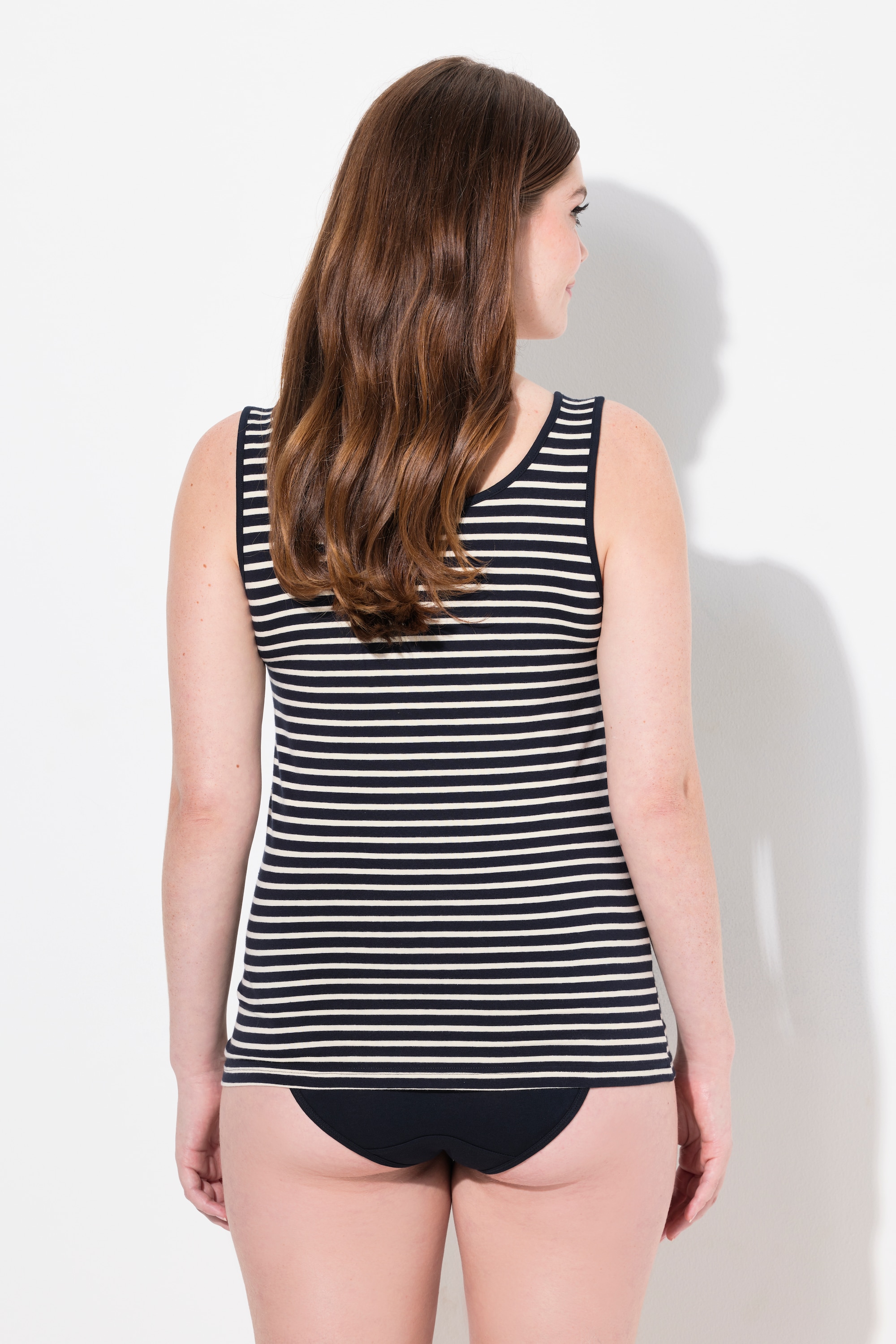 Ulla Popken Damen große Größen Tanktops 2er Pack Rundhals ärmellos
