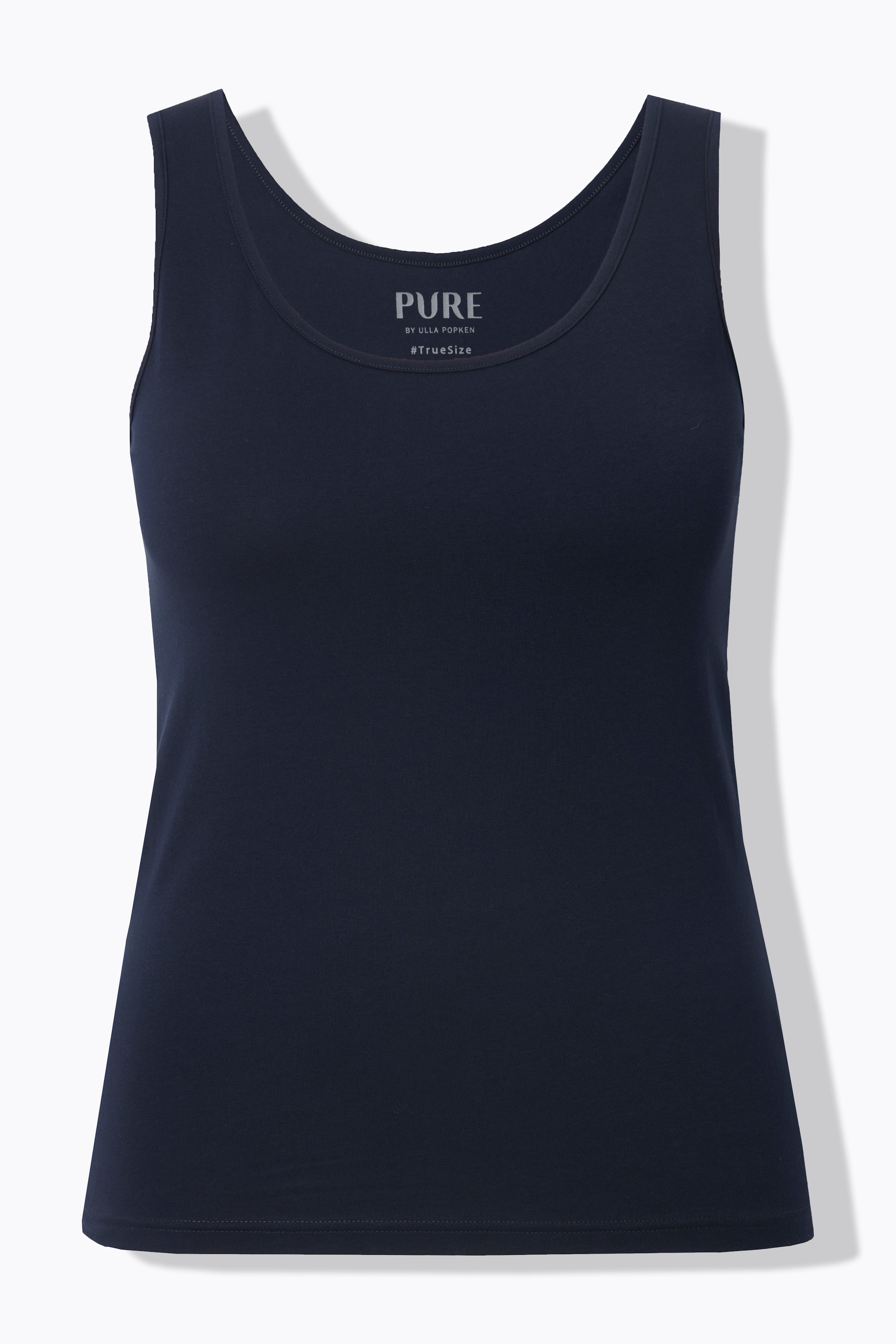 Ulla Popken Damen große Größen Tanktops 2er Pack Rundhals ärmellos
