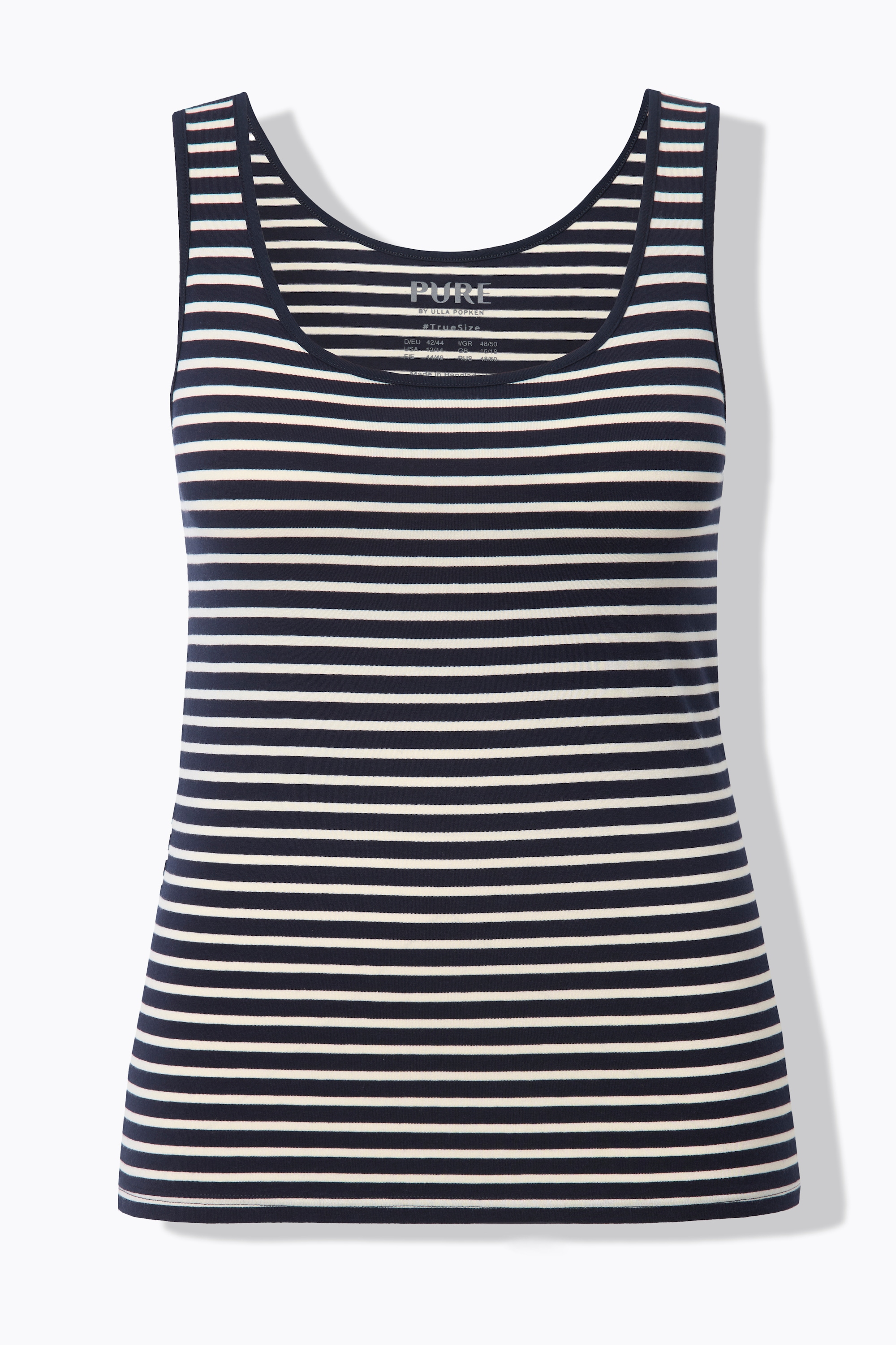Ulla Popken Damen große Größen Tanktops 2er Pack Rundhals ärmellos