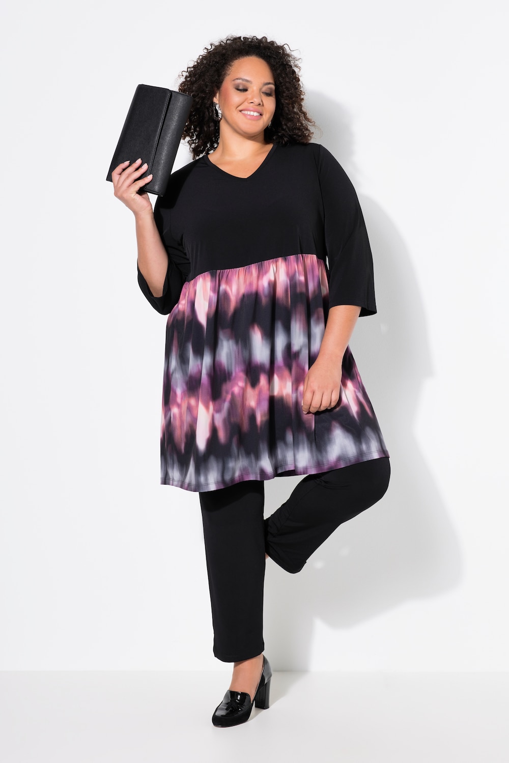 Longshirt, A-Linie, Print