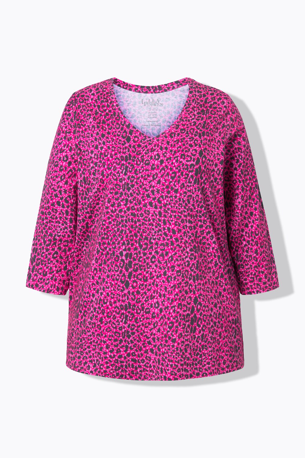 Stora storlekar Lång topp i A-linjemodell, Dam, rosa, storlek: 58/60, Bomull, Ulla Popken