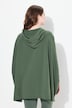 Loungewear poncho, oversized, capuchon, lange mouwen
