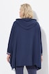 Loungwear-Poncho, oversized, Kapuze, Langarm