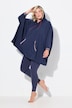 Loungwear-Poncho, oversized, Kapuze, Langarm