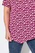 Pointed Hem Heart Print Short Sleeve Tee