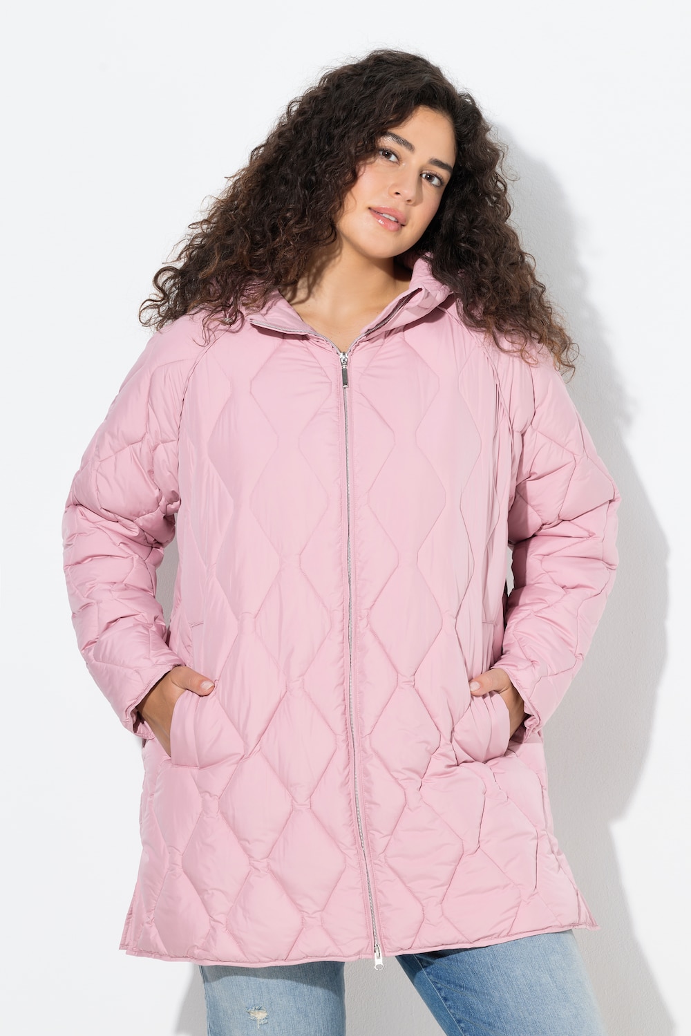 Große Größen HYPRAR Steppjacke, Damen, rosa, Größe: 62/64, Polyester, Ulla Popken