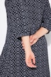 Jerseykleid, A-Linie, V-Ausschnitt, 3/4-Arm