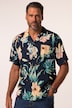 Chemise JP 1880 imprimé floral, coupe Cuba-Fit, manches courtes et col cubain - jusqu'au 8 XL