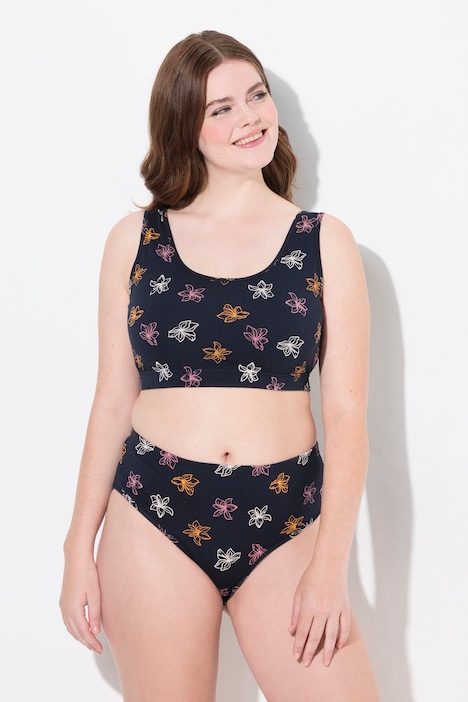 Eco Cotton Floral Print Bralette