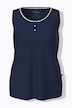 Pyjama-Tops, 2er-Pack, uni/Blüten, Rundhals, ärmellos