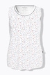 Pyjama-Tops, 2er-Pack, uni/Blüten, Rundhals, ärmellos