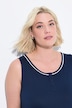 Pyjama-Tops, 2er-Pack, uni/Blüten, Rundhals, ärmellos