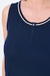 Pyjama-Tops, 2er-Pack, uni/Blüten, Rundhals, ärmellos