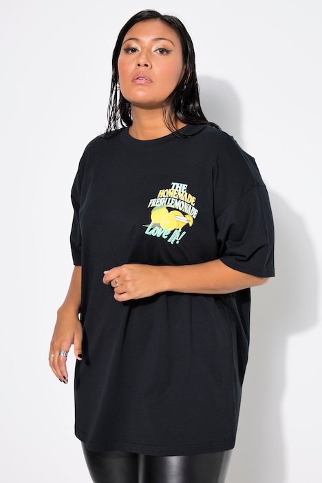 Bigshirt, oversized, Lemonade-Rückenprint