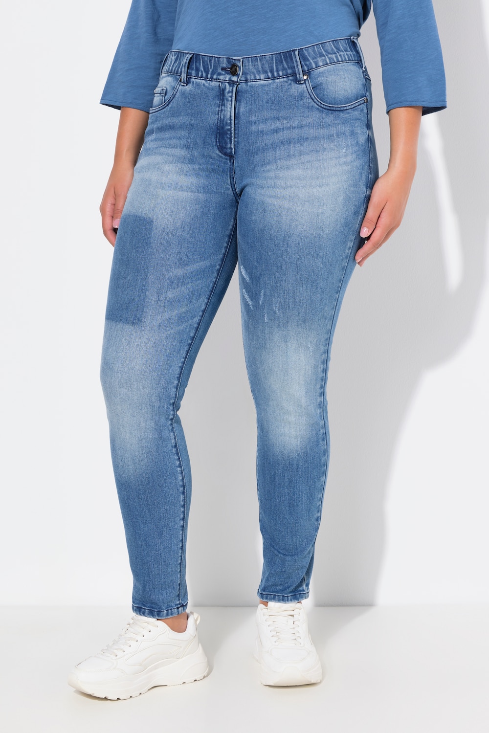 Große Größen Jeans Sarah, Damen, blau, Größe: 44, Baumwolle/Polyester, Ulla Popken